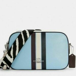 Coach Retro Stripe Crossbody Jes Handbag - Waterfall Midnight (C4079) NWOT